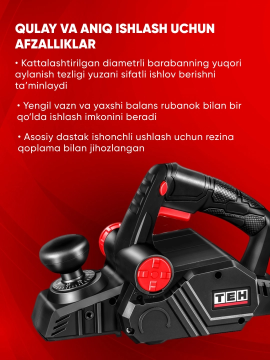 Elektrik randasi TEH TEP8290, 900 Vt, 0-3mm