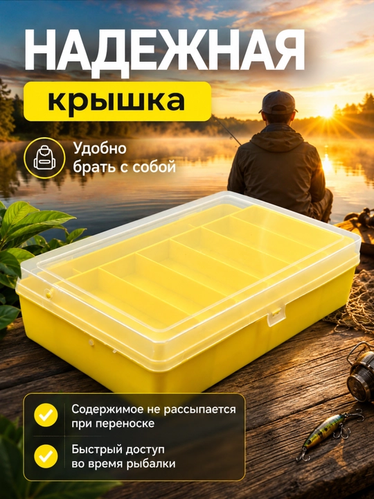 Vobler va balansirlar uchun ikki tomonlama baliqchi qutisi
