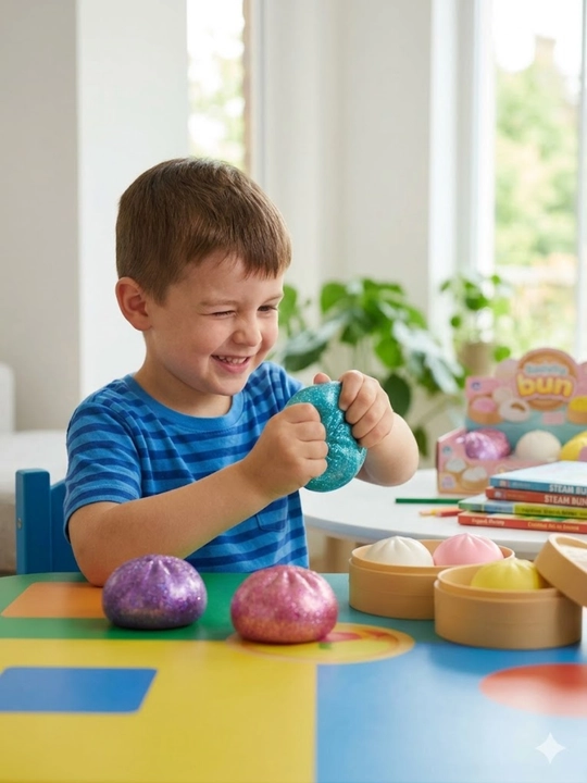 Антистресс игрушка Steam Bun, мягкий сквиш, детская антистрессовая игрушка для рук