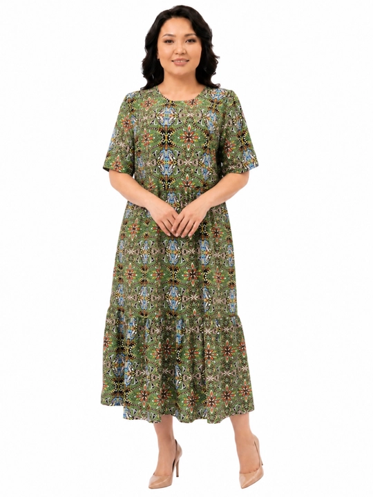 Boho uslubidagi keng kesilgan ko'ylak