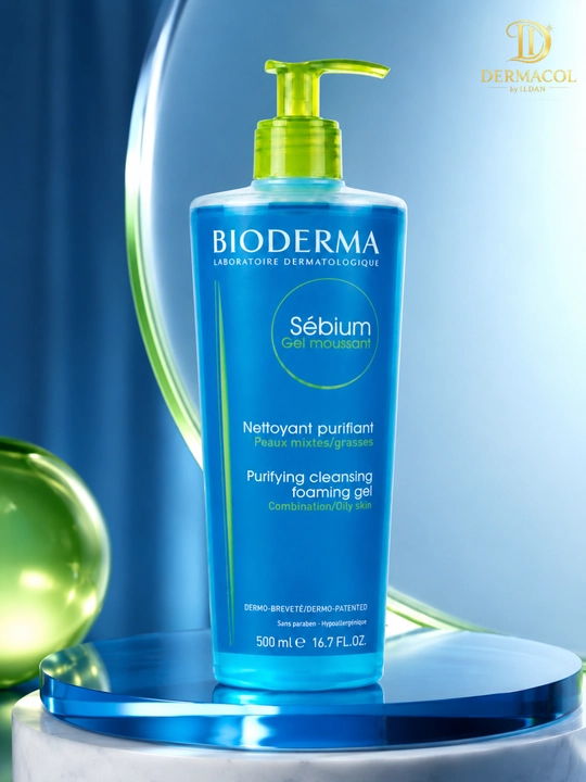 Yuz uchun yengil tozalovchi ko‘pik gel Bioderma Sebium Moussant  500 ml