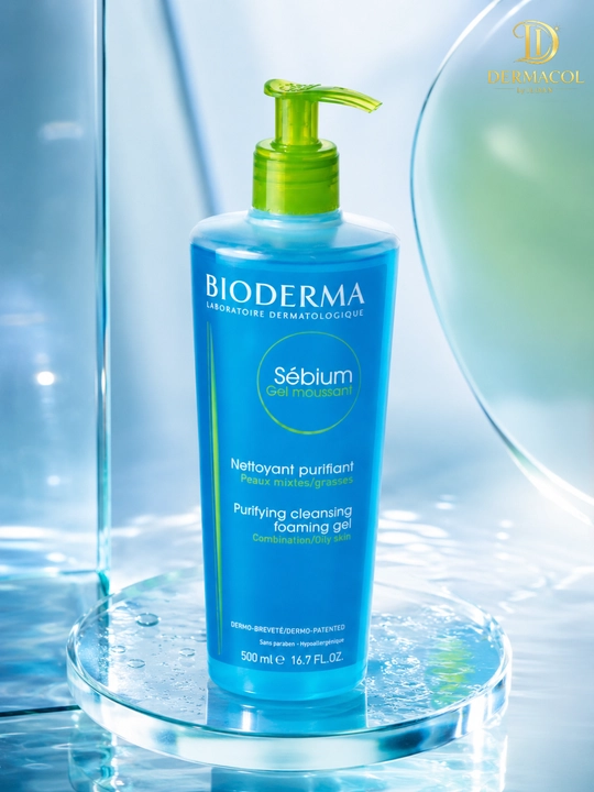 Yuz uchun yengil tozalovchi ko‘pik gel Bioderma Sebium Moussant  500 ml