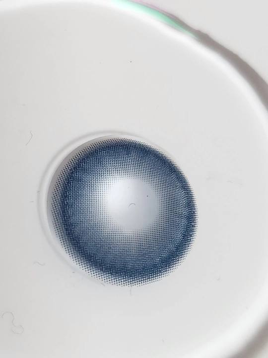 CRYSTAL BLUE Rangli kontakt linzalari, moviy rang, BC 8.6, DIA 14.5, 12 oy