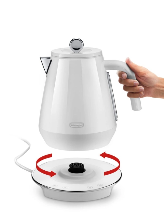 Чайник De'Longhi KBY2011, коллекция Eclettica, 1.7 л, 2000 Вт, нержавеющая сталь