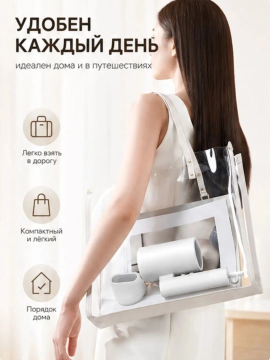 Fen Xiaomi Compact Hair Dryer H101, 1600W, katlanuvchi, 2 talik himoya