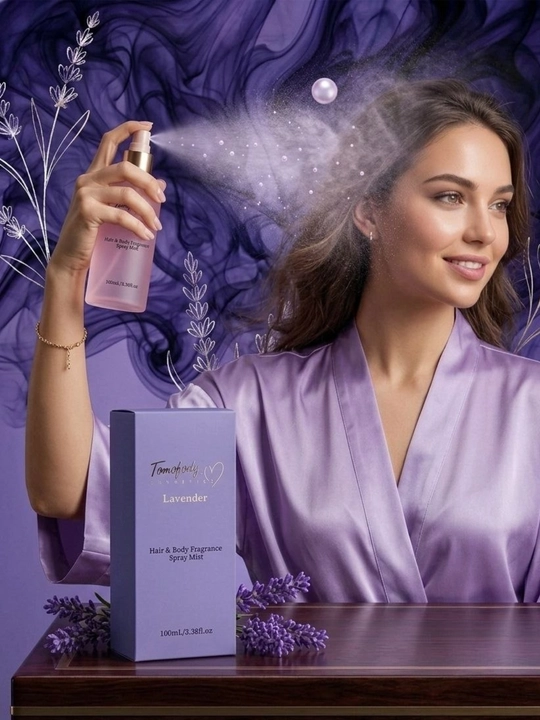 Ayollar va qizlarga tana va soch uchun parfyumli sprey, 100 ml