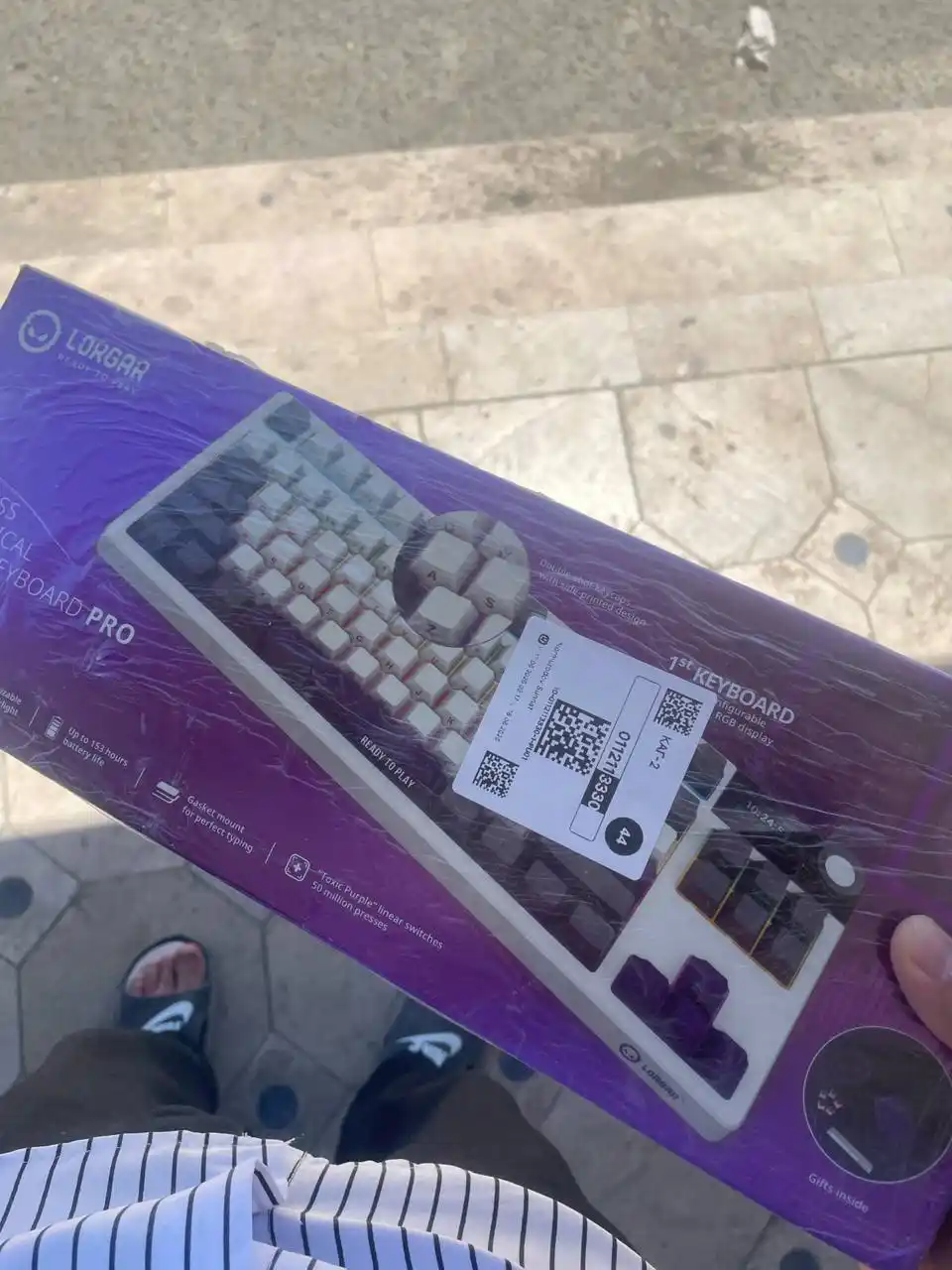 Gaming mexanik klaviatura Lorgar KBP70TKLW, ENG, RGB yoritgichli bilan