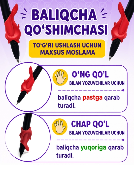 Bolalar uchun ko‘p martali sehrli yozuv daftari, 3+ - yozishni o‘rgatish, husnixat