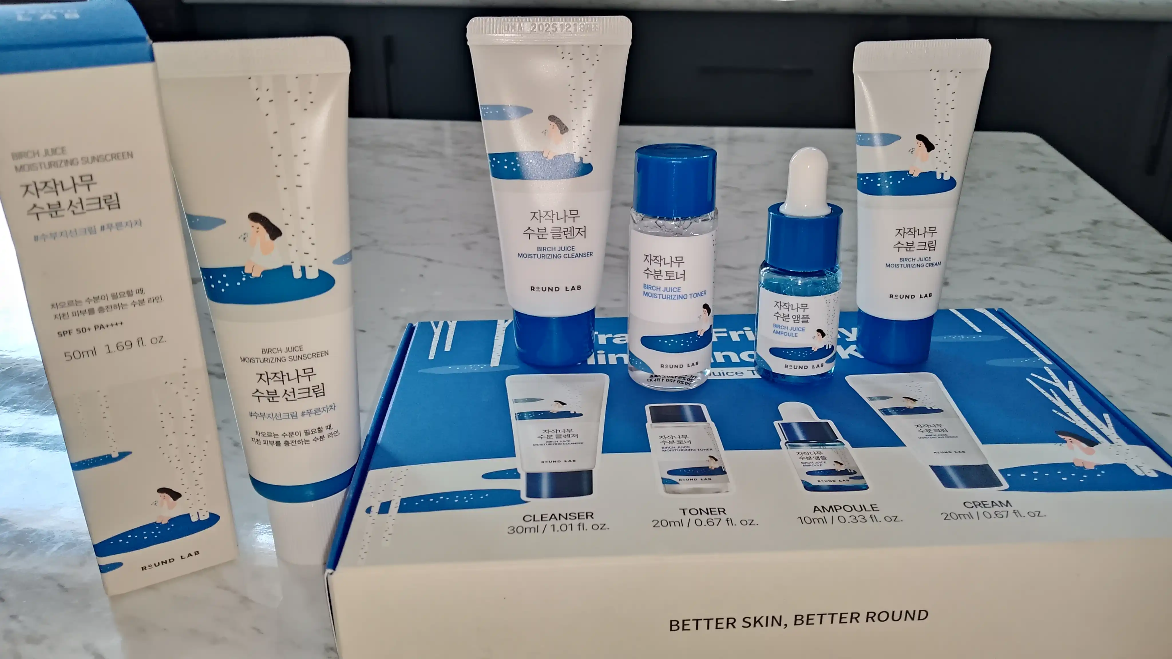 Quyoshdan himoyalovchi krem Round Lab Birch Juice Moisturizing  SPF50