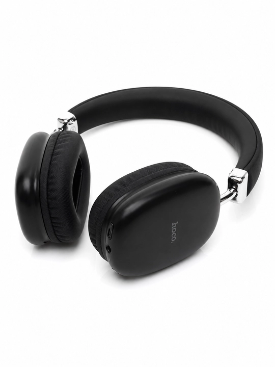 Naushniklar Hoco W35 — mikrofonli simsiz Bluetooth 5.3, AUX 3.5 mm, qora