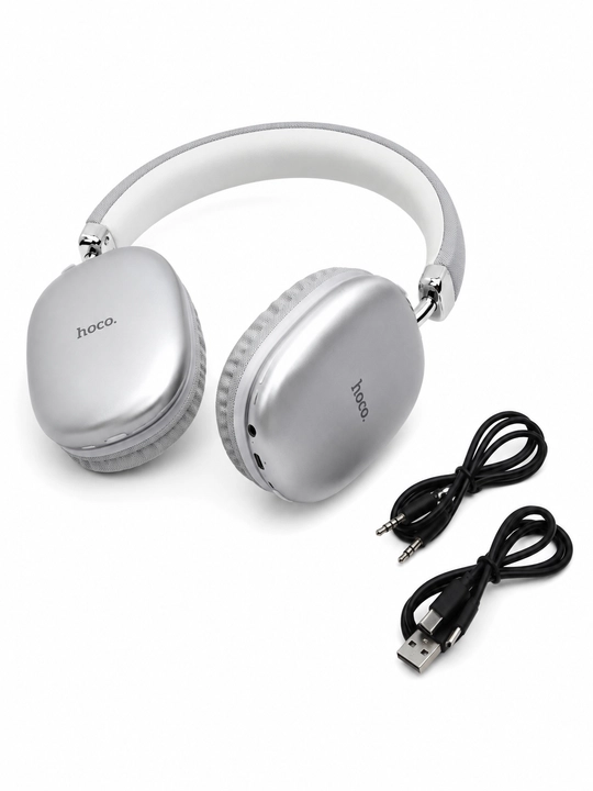 Naushniklar Hoco W35 — mikrofonli simsiz Bluetooth 5.3, AUX 3.5 mm, qora