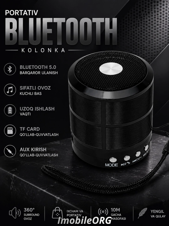 WS-887 Mini Kolonka USB, Bluetooth kalonka, sifatli kalongka - 