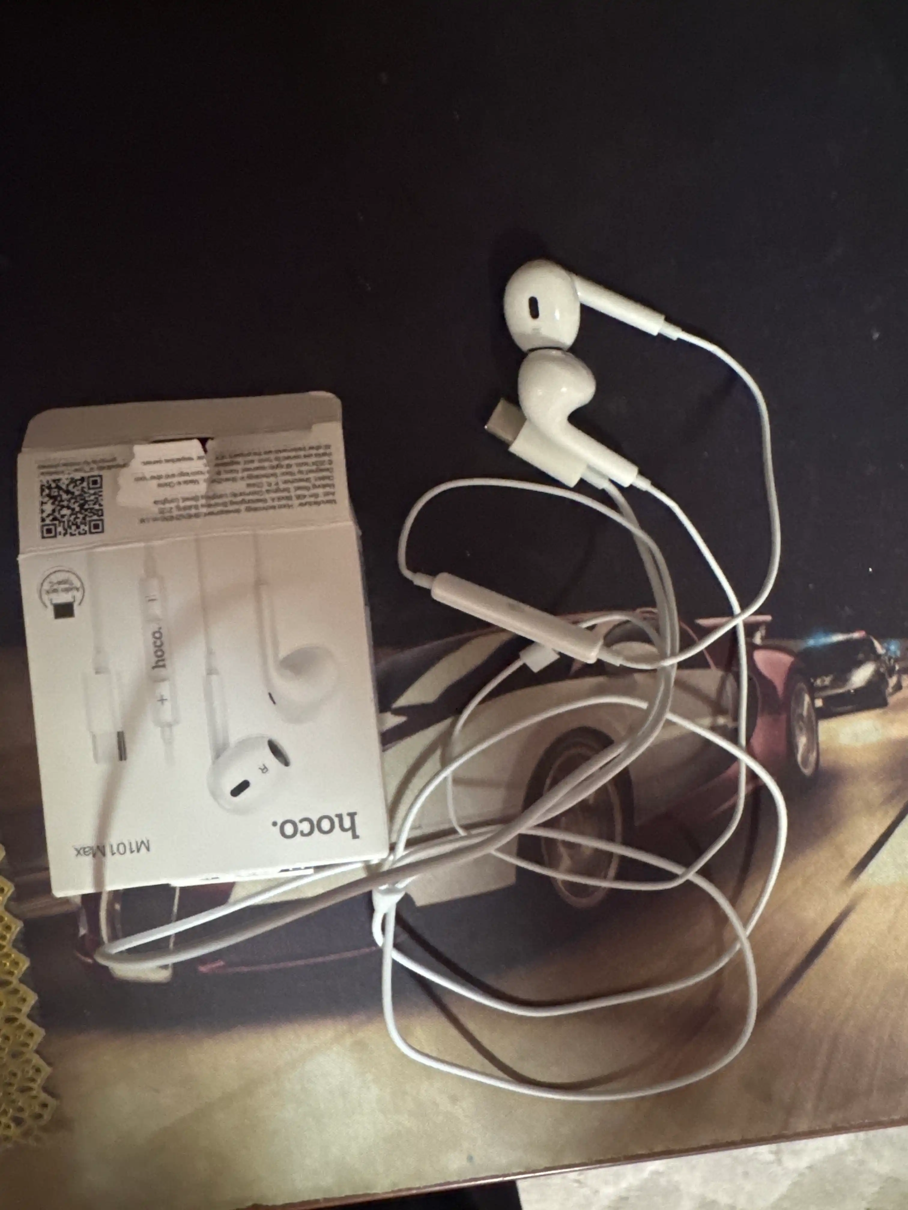 Simli quloqchinlar Hoco M101 Pro/Max, Audio kirish USB Type-C/Jack 3.5 mm