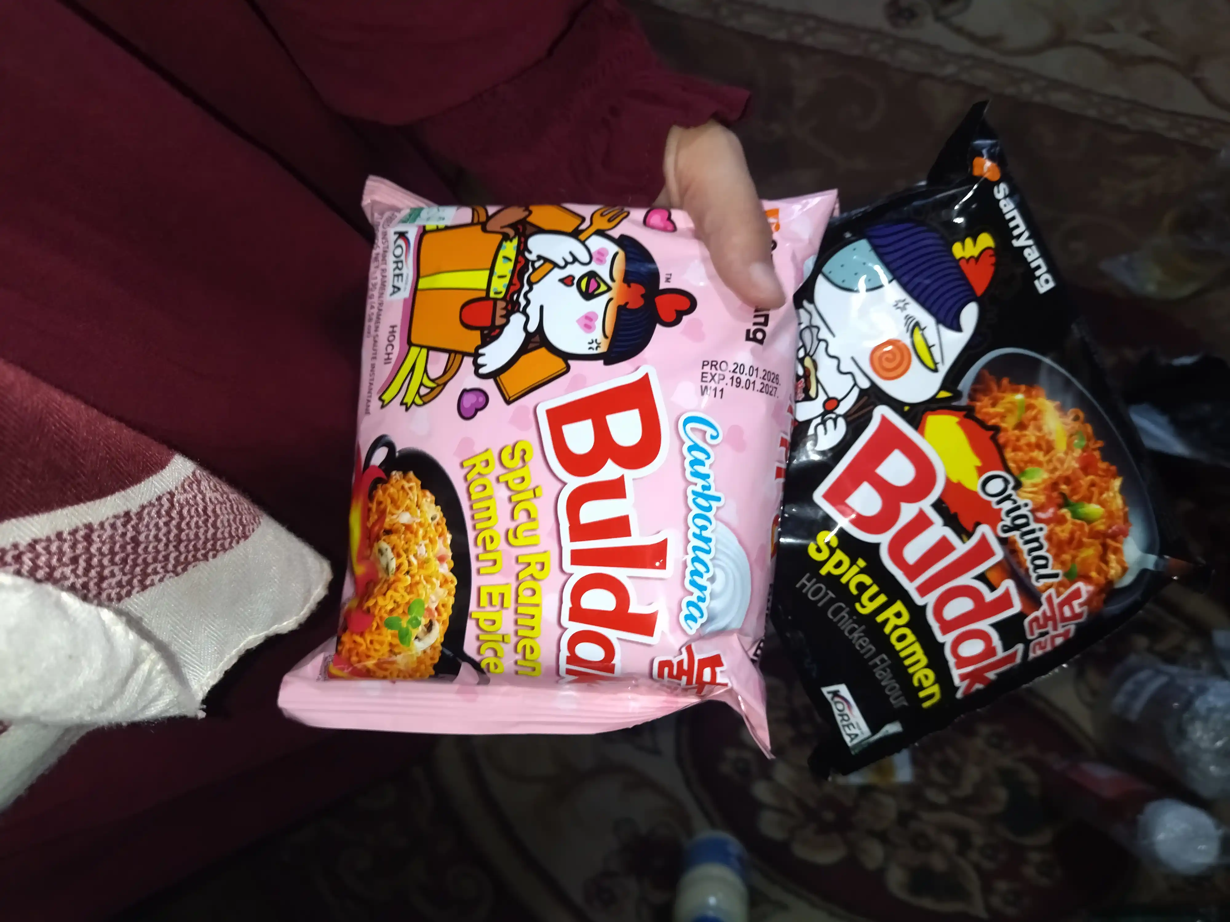 Лапша быстрого приготовления Samyang Buldak острая, со вкусом курицы, 140 гр