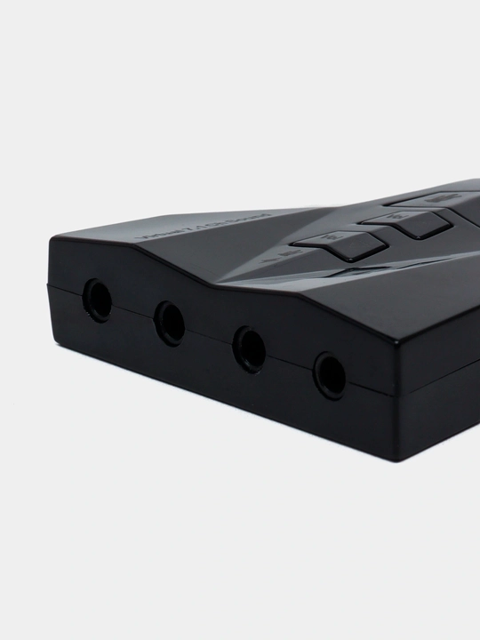 USB 7.1 tovush kartasi, quloqlik va mikrofon uchun tashqi audio adapter
