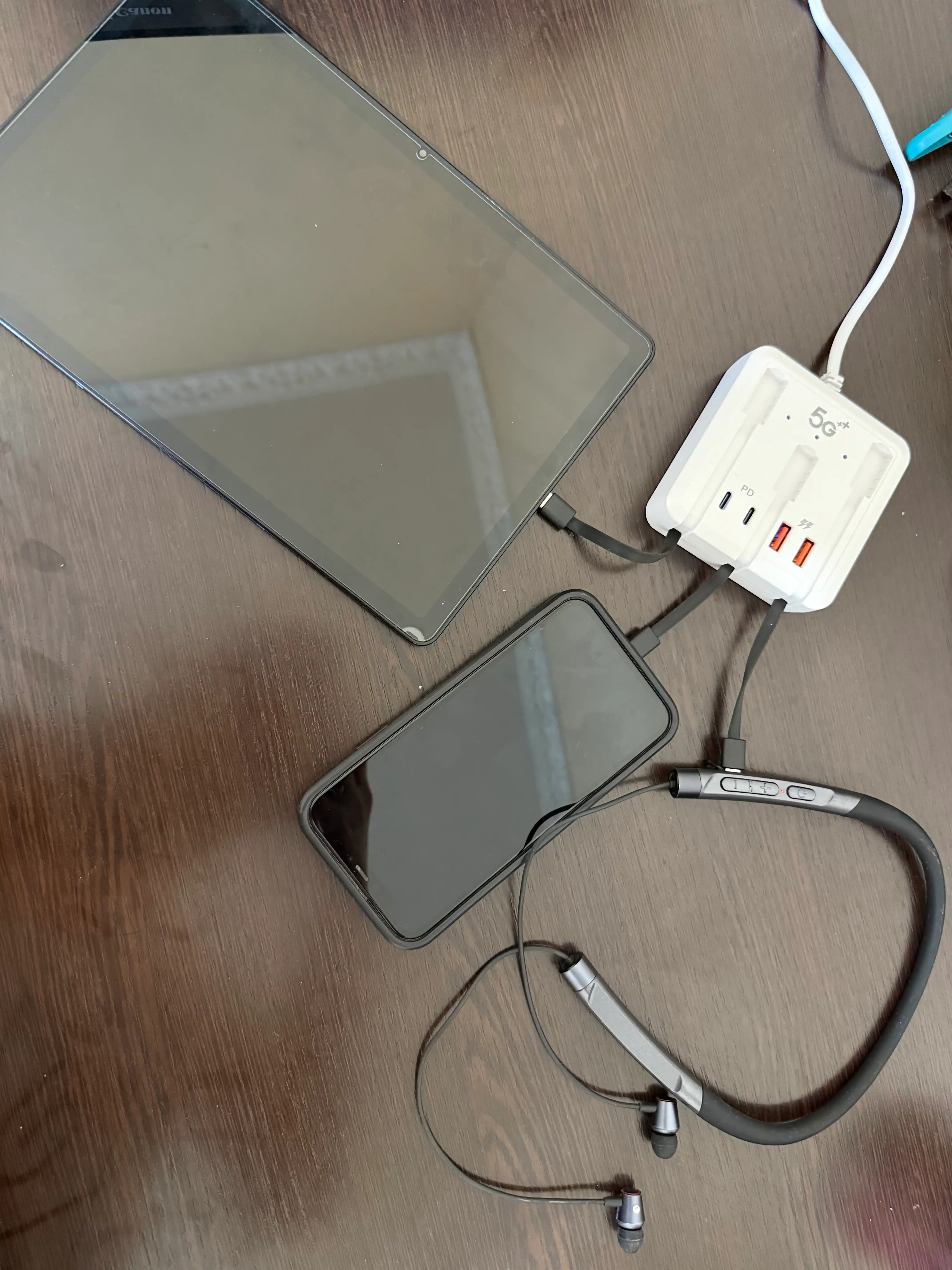Universal zaryadlovchi 66W 5 ta 1 da, Type-C, Lightning, Micro USB kabel +sovg‘a adapter