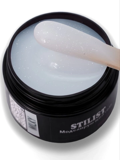 Гель №Milk Shimmer, 30 мл, молочный с шиммером, для ногтей, STILIST_STORE - 