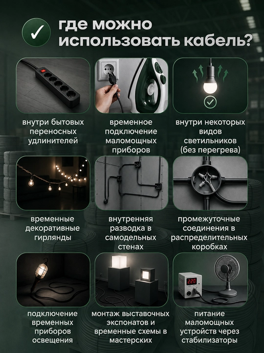 Провод ProCab ПУГНП 3х2.5 мм² медный плоский 3 жилы, 5-100 м