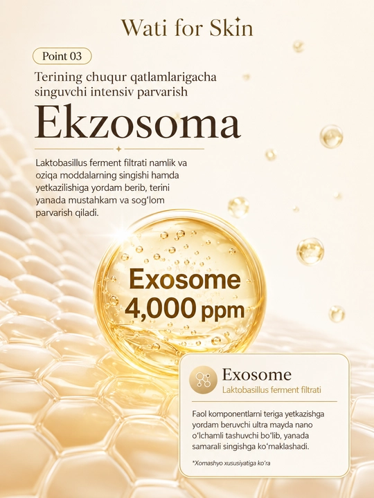 Wati for Skin Tea Tree Peptide Exosome-B ампула с чайным деревом и пептидом для лица 30 мл