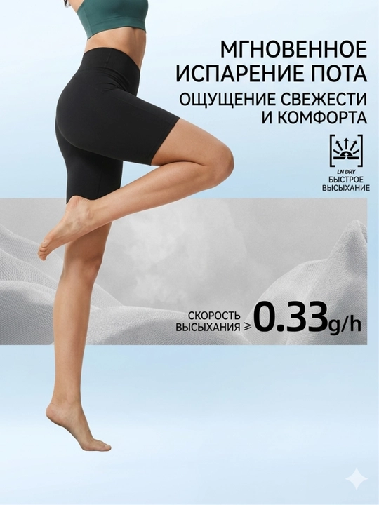 Ayollar uchun Li-Ning AUSW006 LN DRY kompression sport shortilari