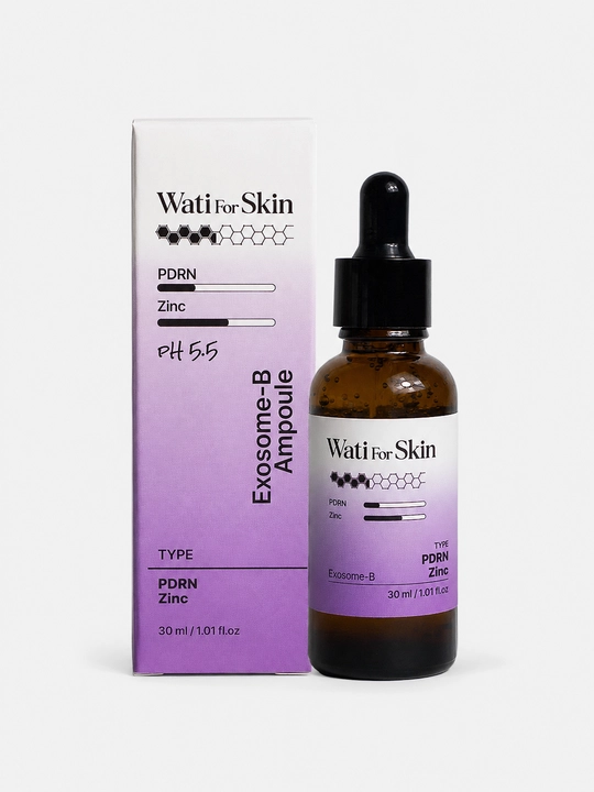 Ампула для лица Wati for Skin PDRN Zinc Biome Exosome-B успокаивающая ампула для лица, 30 мл