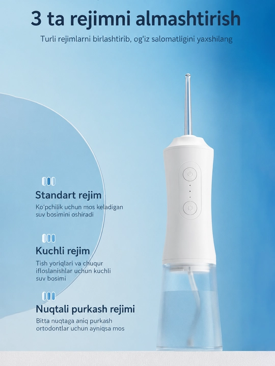 Ирригатор KONKA KCYQ-3052-T портативный для полости рта, 280 мл, IPX7, 6 насадок
