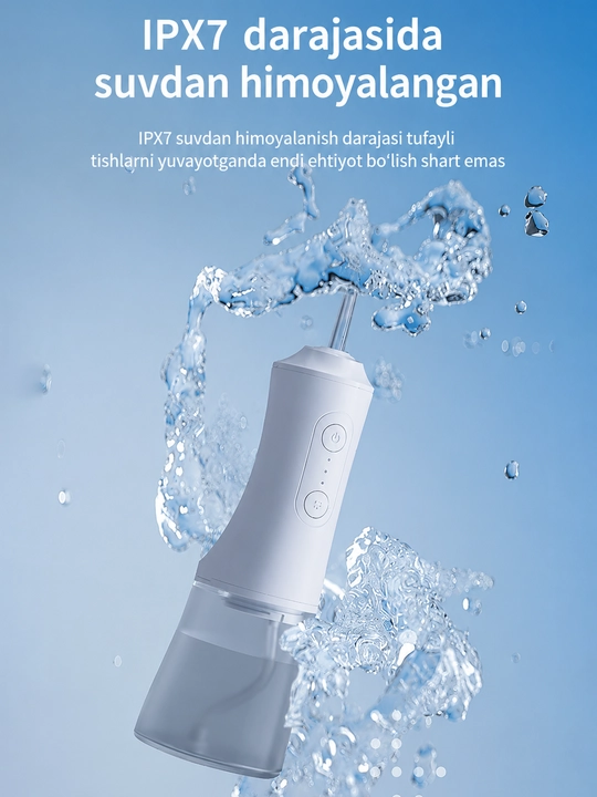 Ирригатор KONKA KCYQ-3052-T портативный для полости рта, 280 мл, IPX7, 6 насадок
