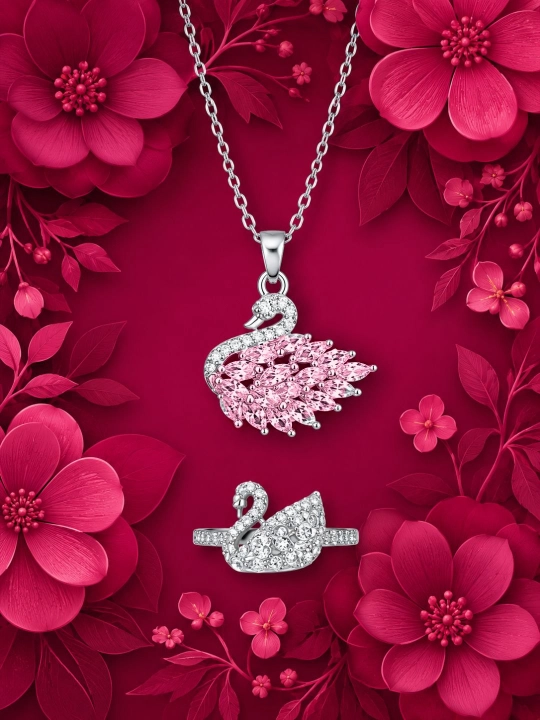 Ayollar va qizlar uchun sovg‘a qutisi bilan Swarovski sovg‘a to‘plami