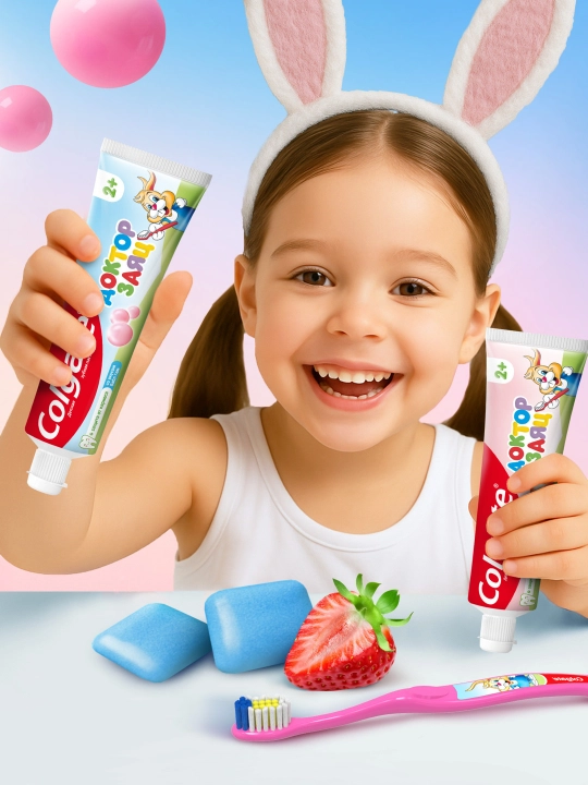 Зубная паста Colgate Dr.Rabbit Kids Bubble gum, 50 мл
