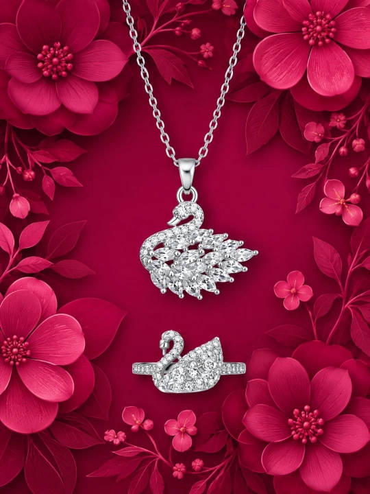 Ayollar va qizlar uchun sovg‘a qutisi bilan Swarovski sovg‘a to‘plami