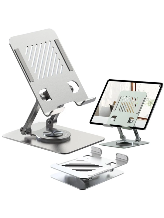 Noutbuk va planshet uchun metall podstavka STAND L8, 360° aylanadigan stend
