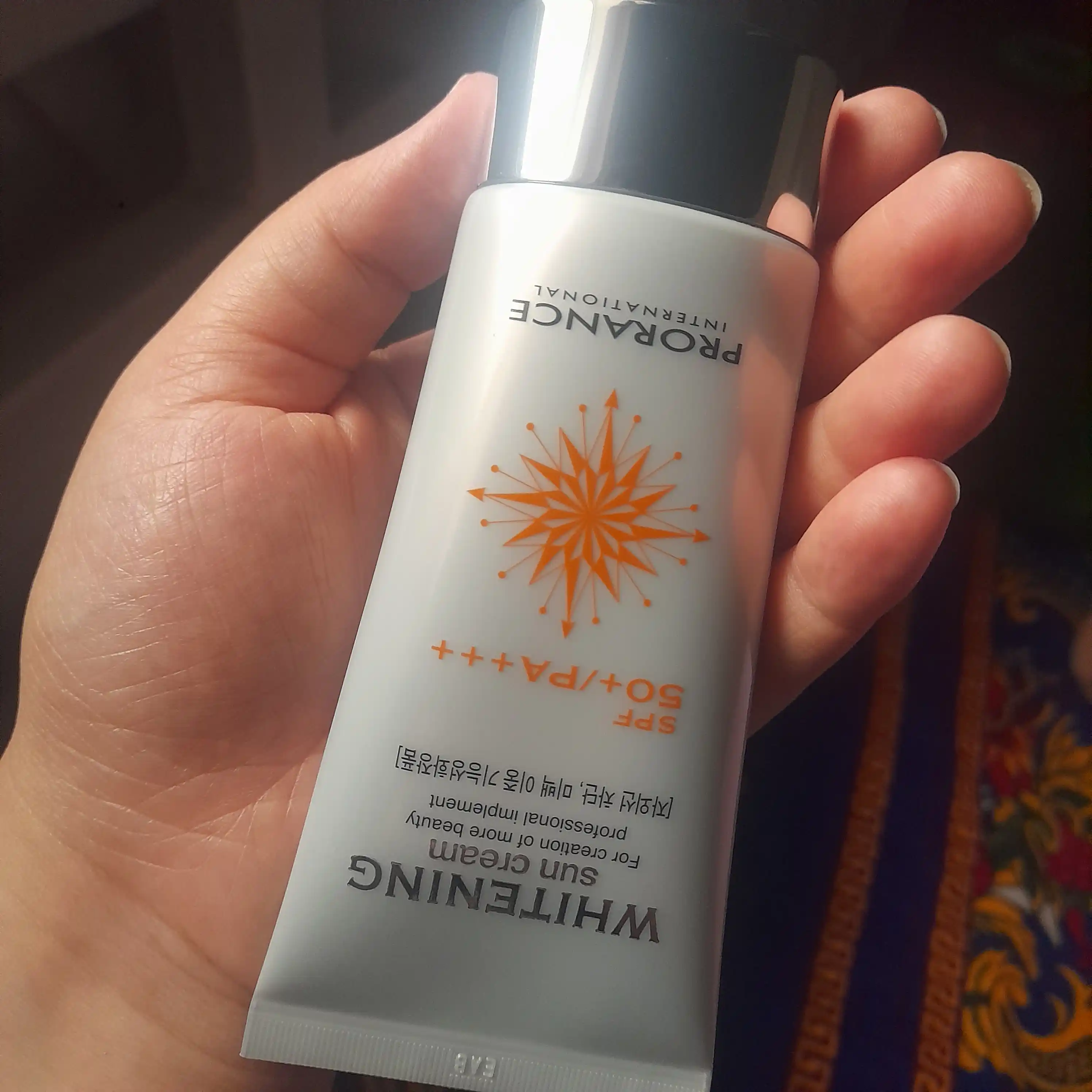 Солнцезащитный крем от пигментации, отбеливающий Prorance Whitening SPF 50+ PA+++, 70 мл