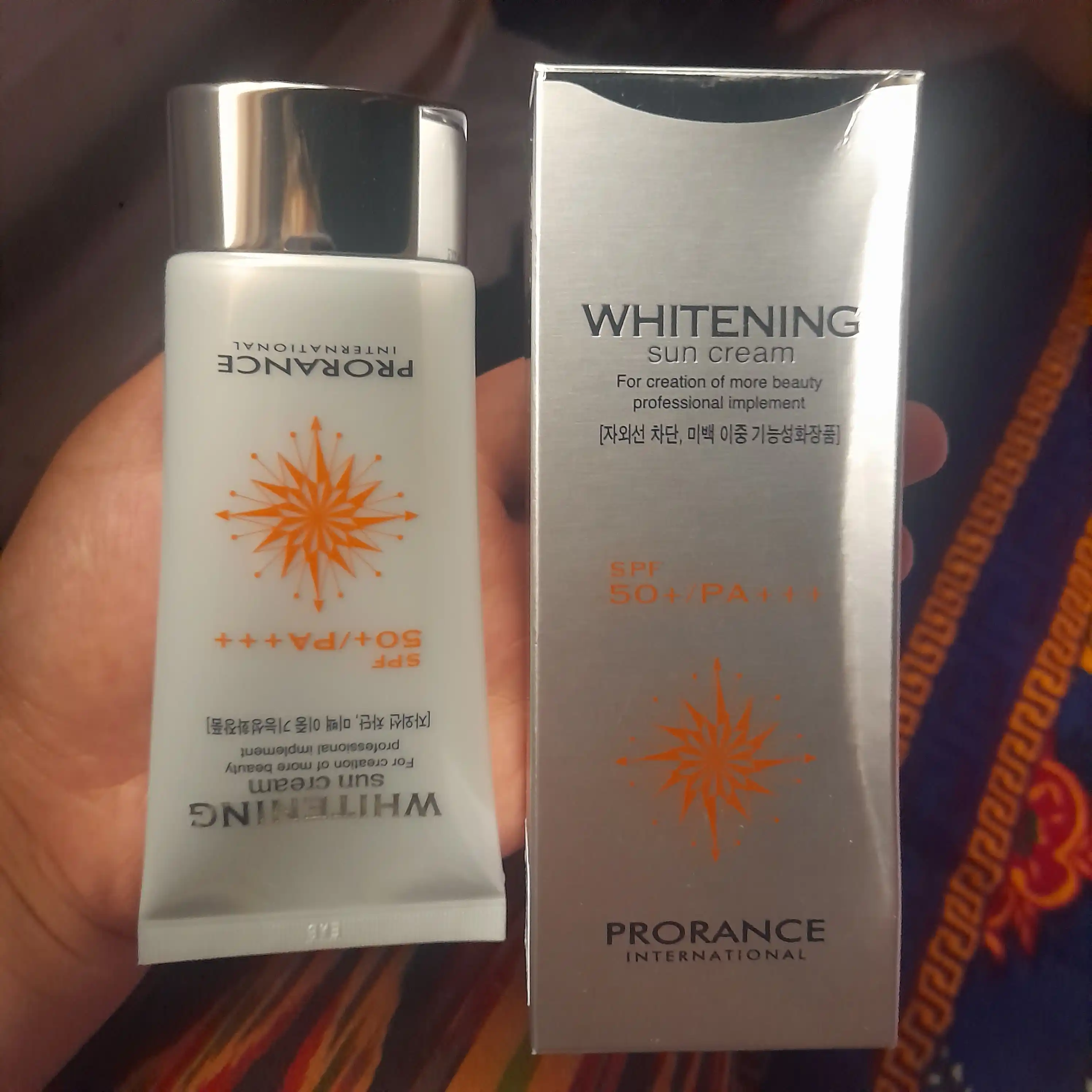 Солнцезащитный крем от пигментации, отбеливающий Prorance Whitening SPF 50+ PA+++, 70 мл