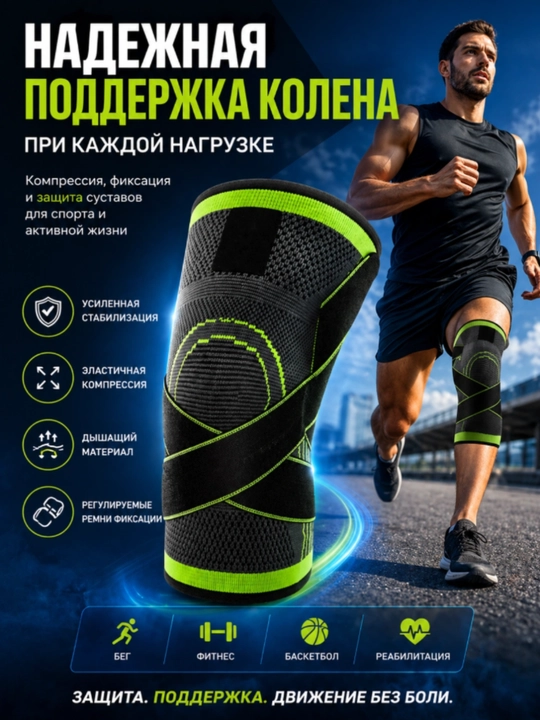 Tasmali sport tizza qopqog‘i, tizza uchun elastik bandaj, ortopedik, bo‘g‘imlar uchun