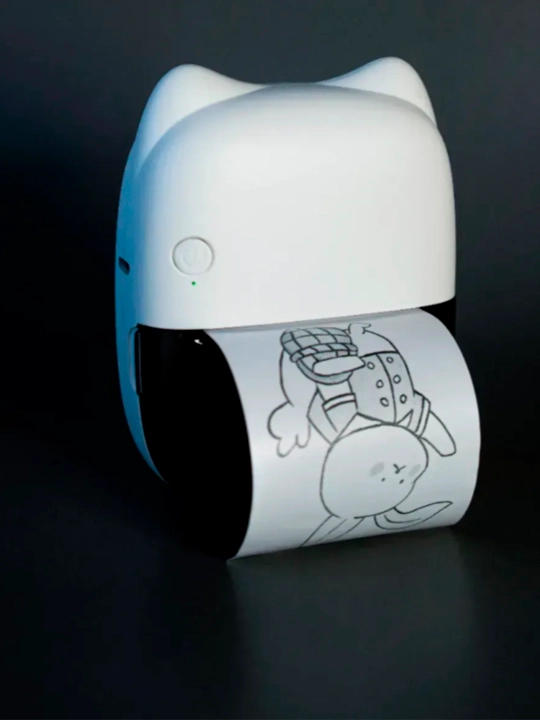 Simsiz mini termoprinter, telefon uchun, bolalar uchun, Bluetooth bilan