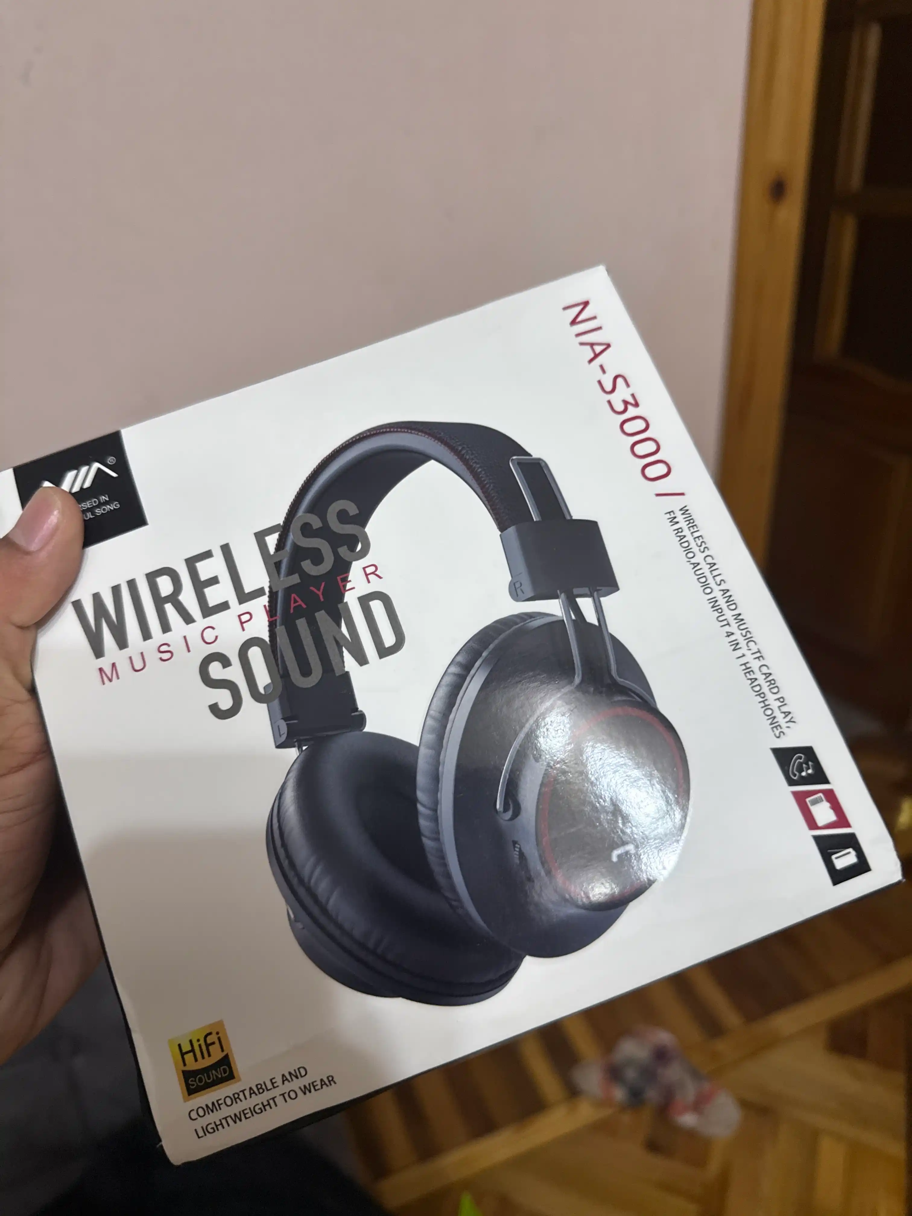Simsiz quloqchinlar NIA-S3000, Bluetooth naushniklar, mikrofoni bilan