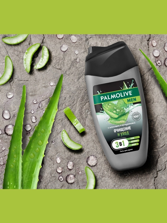 Гель для душа Palmolive Men, очищение и уход, 250 мл
