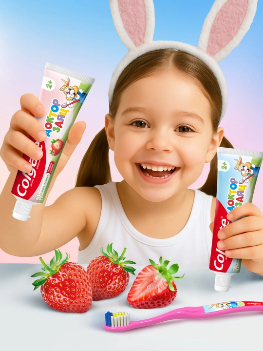 Зубная паста Colgate Dr.Rabbit Kids Strawberry, 50 мл