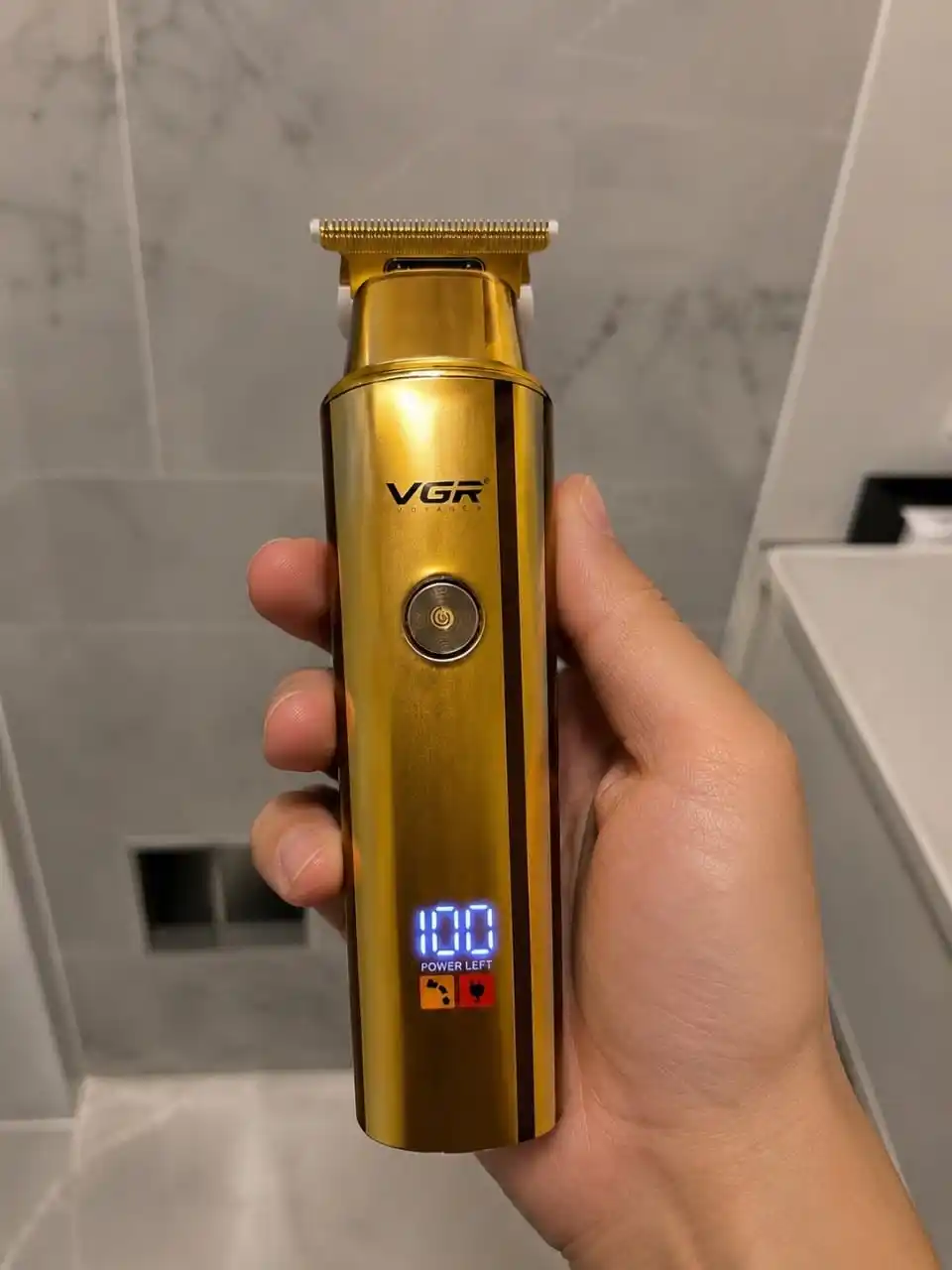 VGR professional soch olish mashinkasi, soch va soqol uchun simsiz trimmer