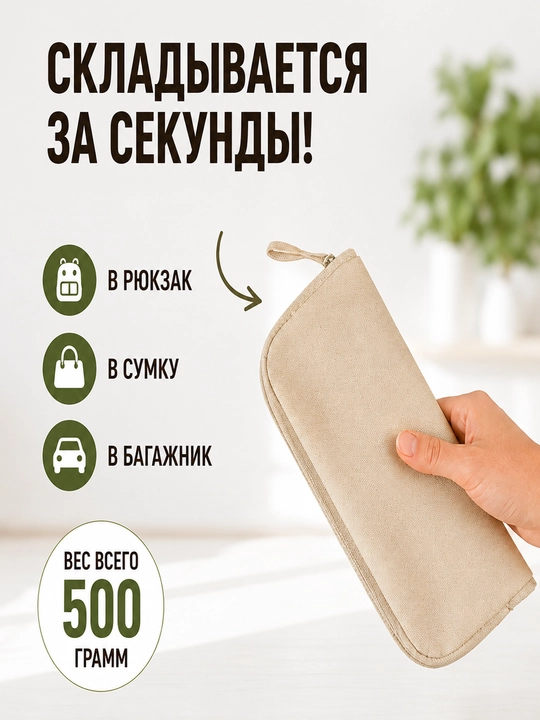 Baliq ovlash, lager qilish va dam olish uchun yig'ma lager kreslosi