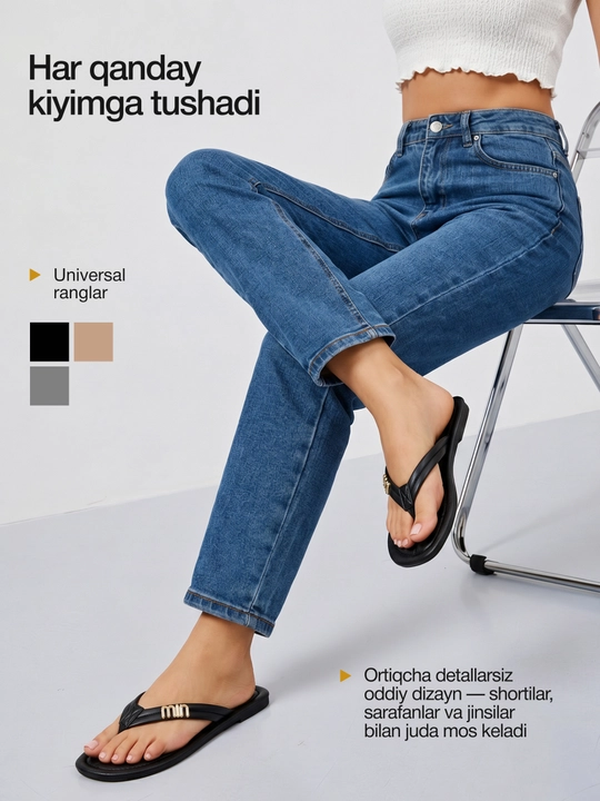 Ayollar shippagi, yozgi slansilar, shippaklar, 37–40 o‘lcham