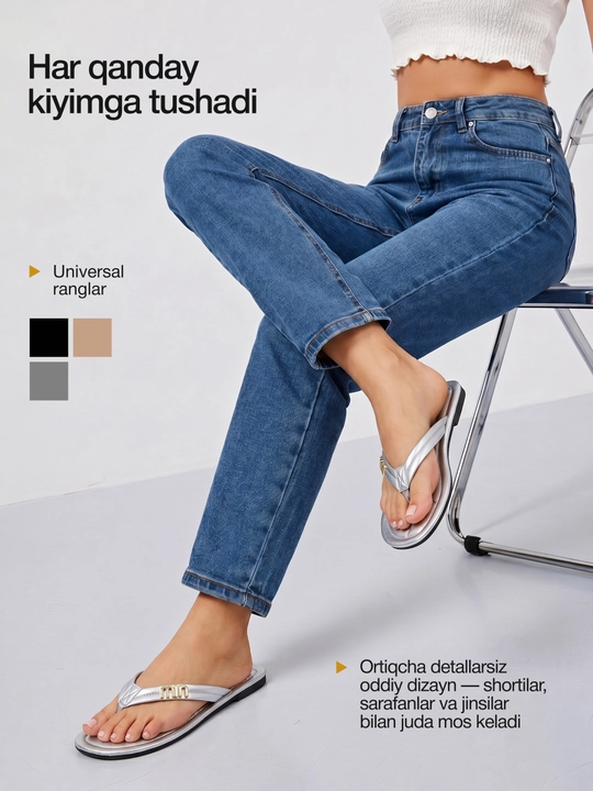 Ayollar shippagi, yozgi slansilar, shippaklar, 37–40 o‘lcham