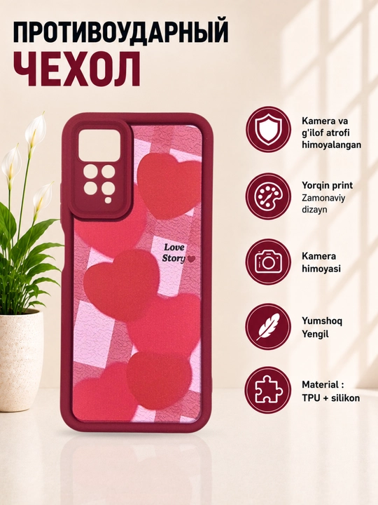 Redmi Note 12 Pro (4G), Note 11 Pro (4G) smartdoni  uchun g'iloflar