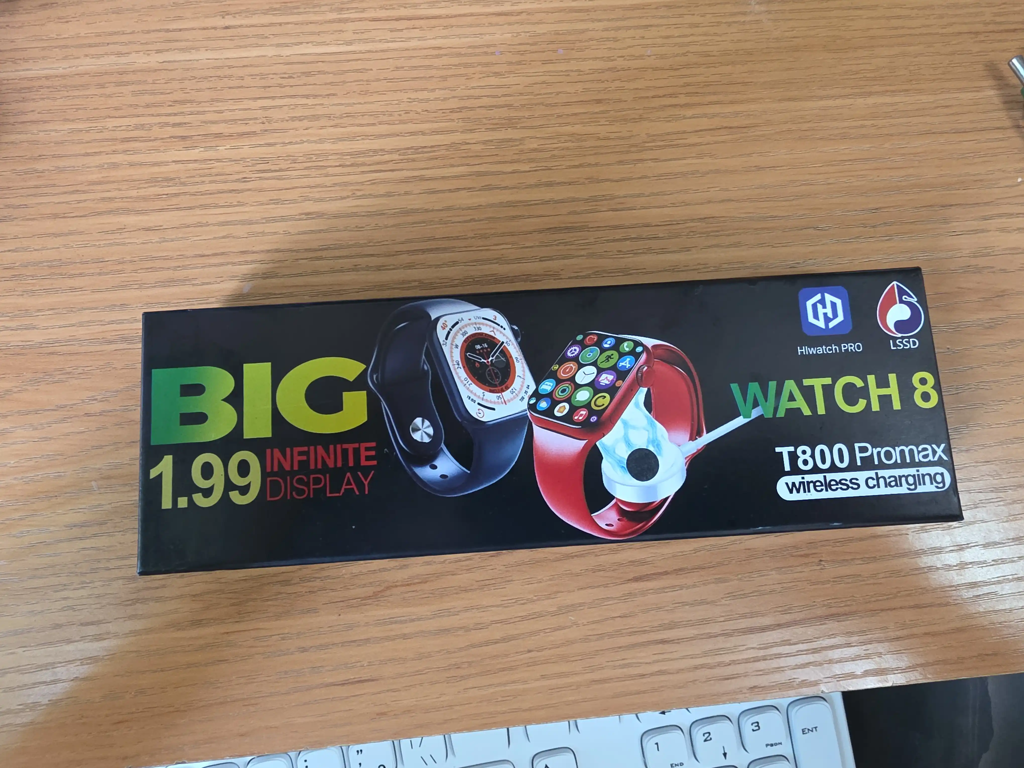 Aqlli soat Big Smart Watch T800 Pro Max, iOS, Android uchun