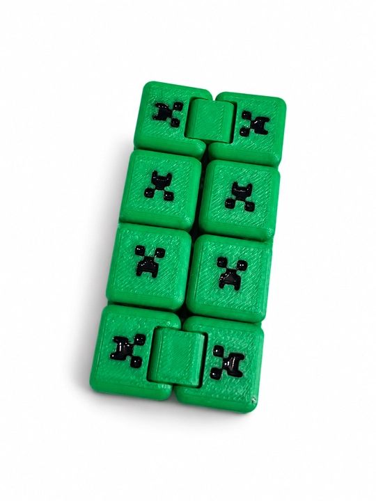 Kriper cheksiz kubigi — qo‘l uchun antistress fidget o‘yinchoq Tavsif Minecraft