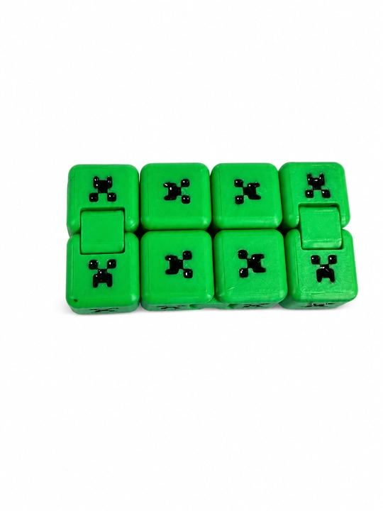 Kriper cheksiz kubigi — qo‘l uchun antistress fidget o‘yinchoq Tavsif Minecraft