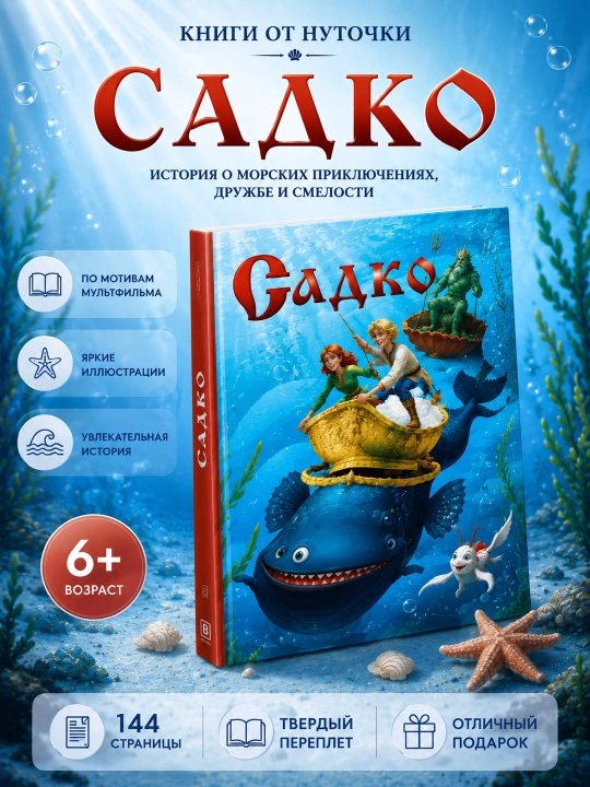 Книга Садко Эксмодетство, детская художественная литература в твердом переплете - 