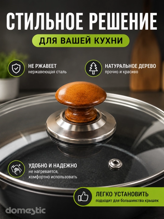 Ручка для крышки казанов, для кастрюль, для чайника