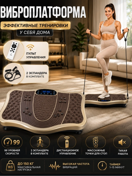 Vibratsion platforma, uy trenajyori, fitness platformasi, massaj platformasi