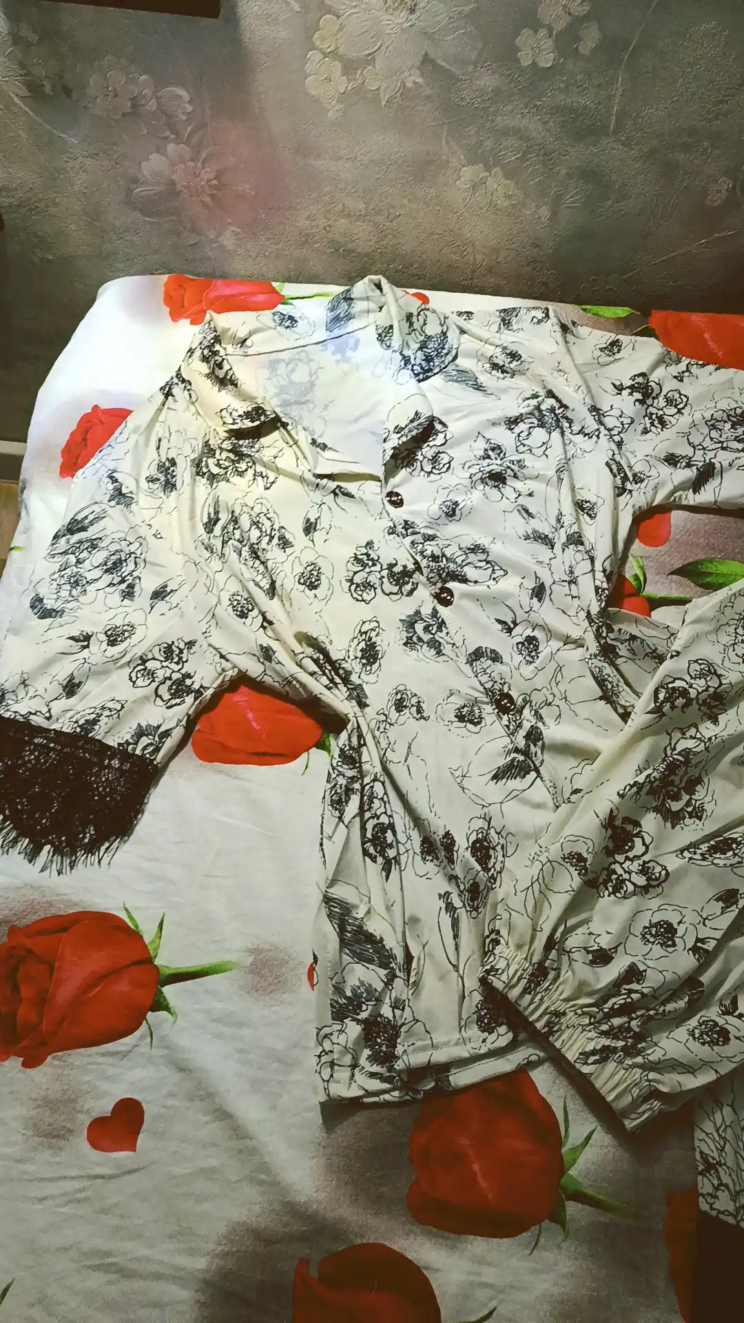 Ayollar pijama komplekt, uy uchun 4 tasi 1 da